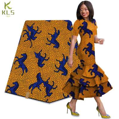 2019 Nigeria 100% cotton super hollandais African veritable real wax block prints fabric 6 yards  W181107